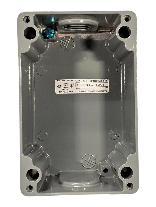 Allen-Bradley 800T-2TA Series T NEMA 4, 13 Push Button Station w/ 2 Spaces