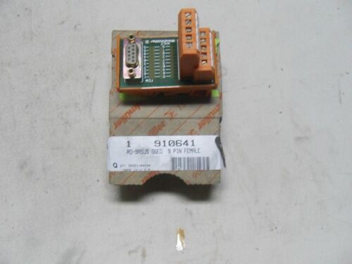 Weidmuller 910641 Interface Tb, D Sub Female-Tb, 9 Pos