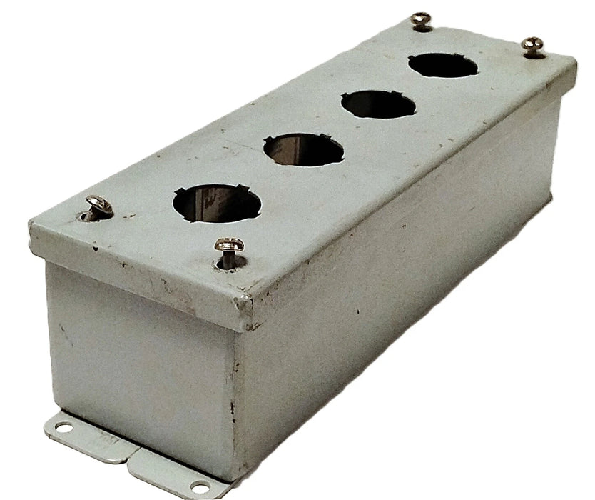 Hammond 1435-D 4 Hole NEMA Type 12 Enclosure for 30 mm Buttons or Switches