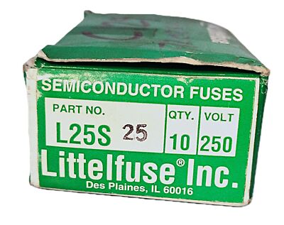 Littelfuse L25S25 250 V AC/DC 25 A Very Fast-Acting Fuse