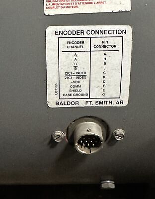 Baldor ZDM3774T 230/460V 10HP 1760-6000RPM 3PH Vector Duty Motor & EF5000 Blower