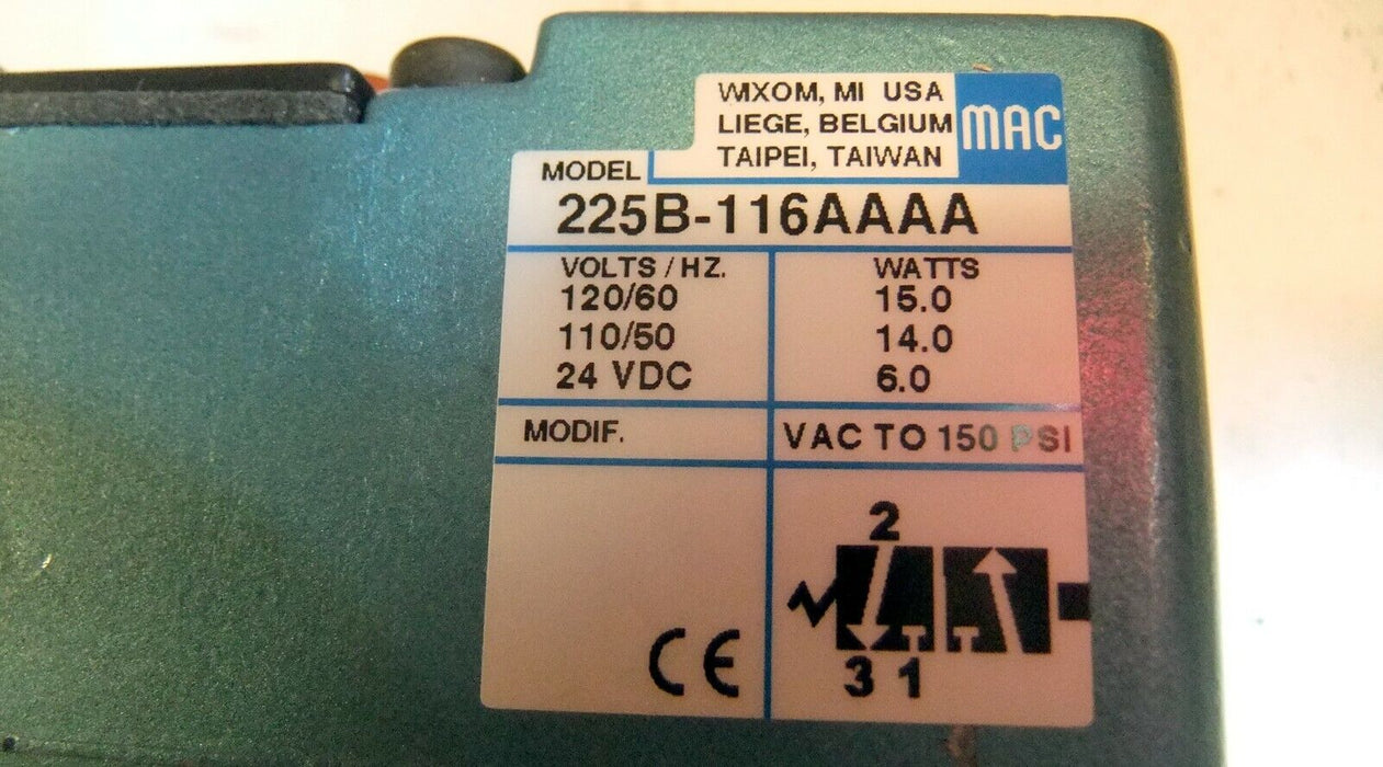 MAC Valve 24VDC 225B-116AAAA