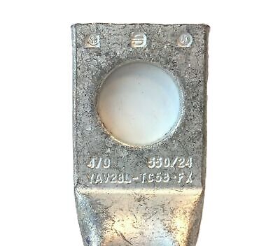 Burndy YAV28LTC58FX Flex 5/8" Purple Die 1 Hole Lug - Lot of 6