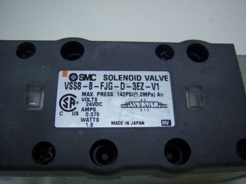 SMC Solenoid Valve VSS8-8-FJG-D-3EZ-V1 24VDC