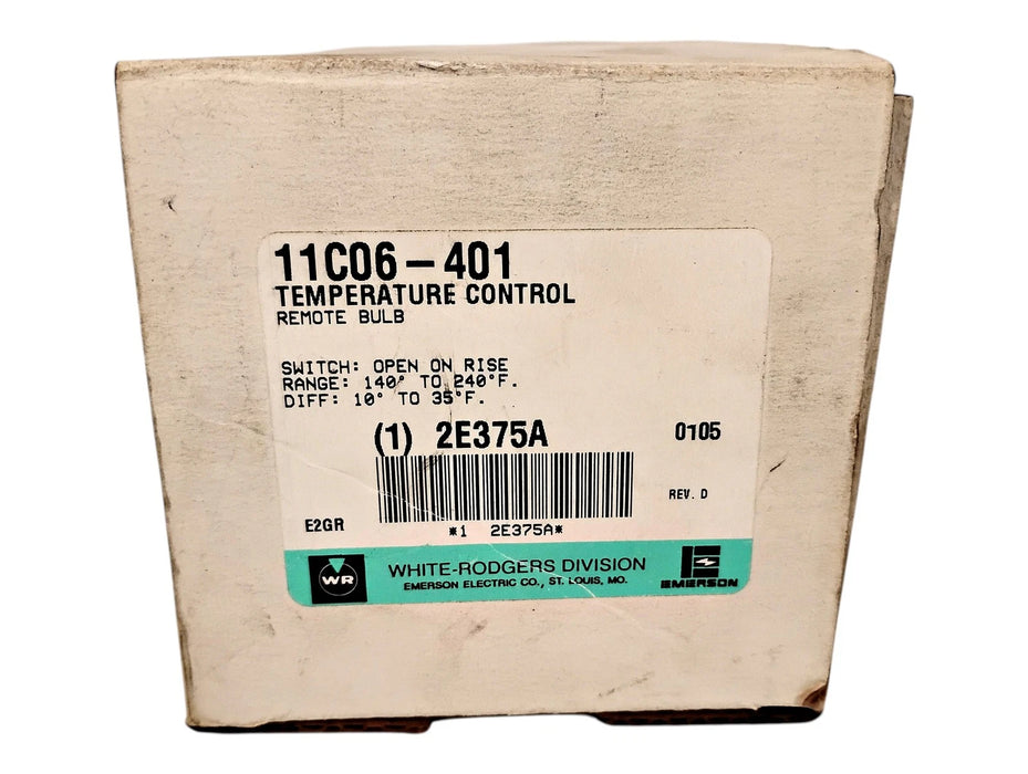 White Rodgers 11C06-401 120 V AC 8 A Fail Safe Hot Water Control