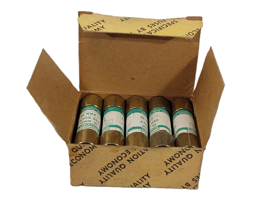 Economy ERN-15 250 V AC 15 A Non-Current-Limiting Time-Delay Fuses