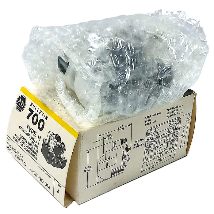 Allen-Bradley 700-HG45A2 240 V AC 30 A Type H Control Relay