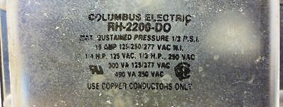 Columbus Electric Mfg RH-220-DO Differential Pressure Switch
