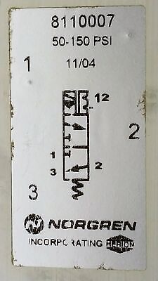 Norgren 8110007 Soft Seal Control Valve
