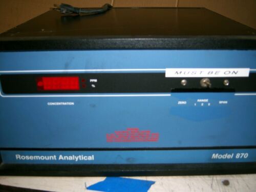 Rosemount Analytical Rosemount Analytical Model 870 Anayzer