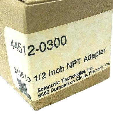 Omron STI 44512-0300 M16 to 1/2 in NPT Adapter