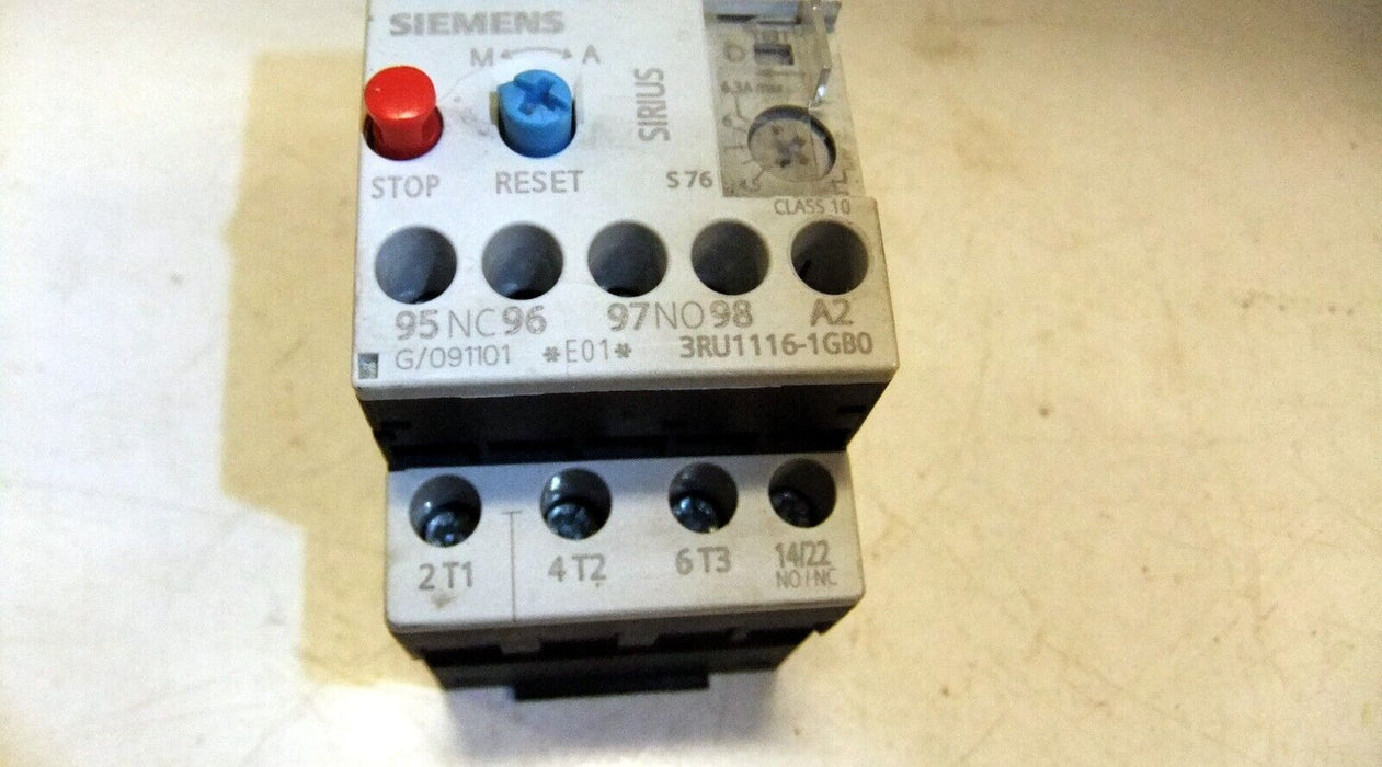 Siemens Overload Relay 3RU1116-1GB0