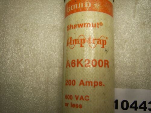 Gould Shawmut A6K200R Amp-Trap 600 V 200 A Class RK1 Current-Limiting Fuse