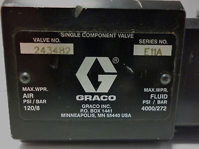 Graco 243482 Series E11A Air-Operated Dispensing Valve