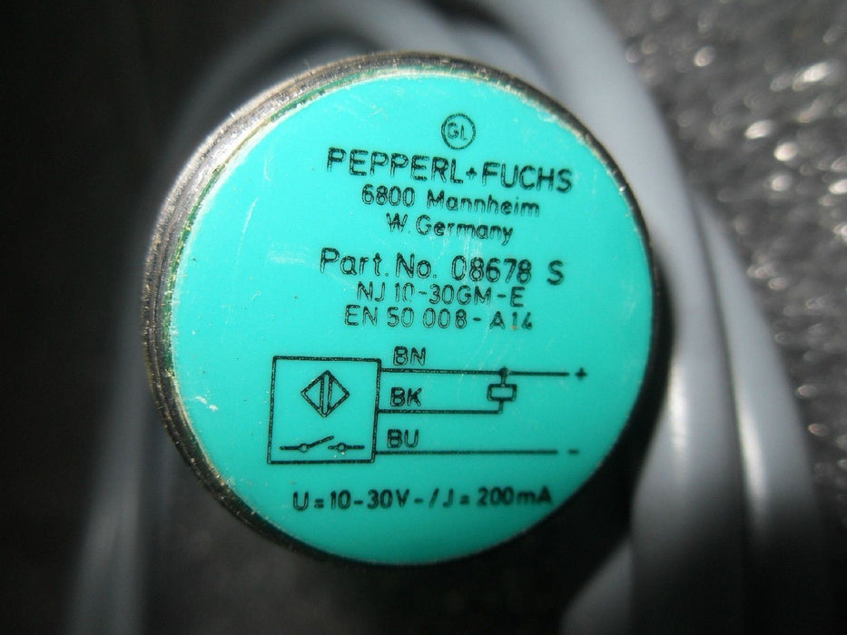 Pepperl 08678 S NJ10-30GM-E Inductive Proximity Switch