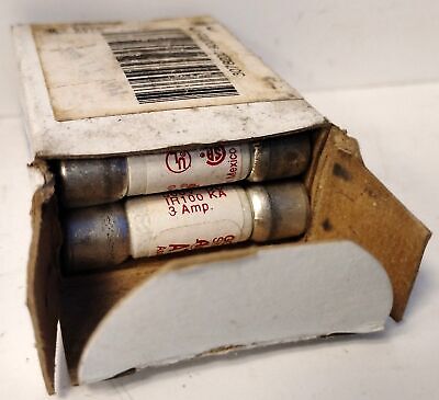 Ferraz Shawmut ATM3 600 VAC / 500 VDC 3 A Amp-Trap Fast-Acting Fuse - Lot of 10