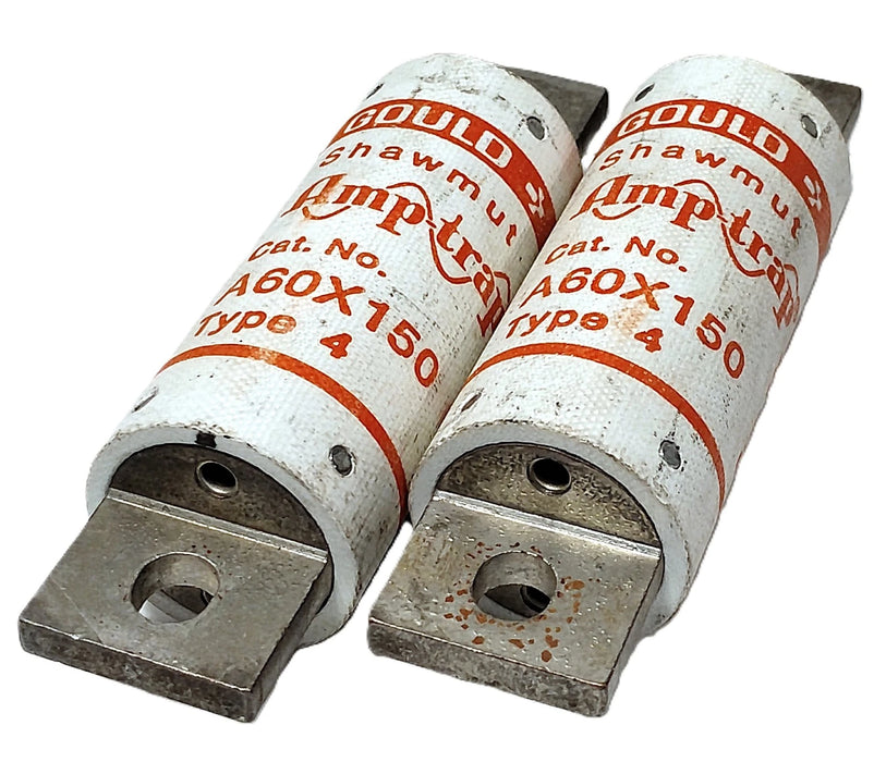Gould Shawmut A60X150 Type 4 Form 101 600 V AC 150 A Fast-Acting Fuses