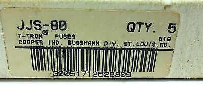 Bussmann JJS-80 T-TRON 600 VAC 80 A Class T Current-Limiting Fast-Acting(F) Fuse