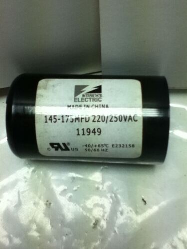 INTERSTATE ELECTRIC 11949 145-175MFD CAPACITOR