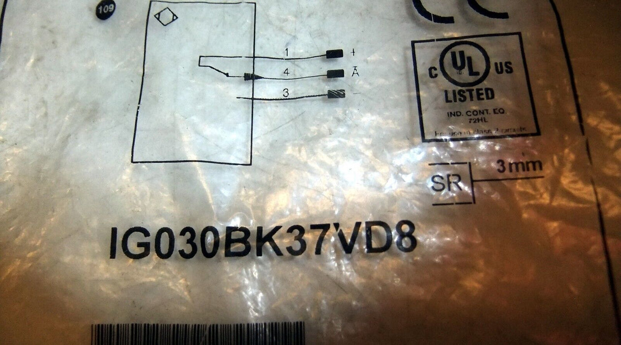 Wenglor IG030BK37VD8 Inductive Proximity Switch
