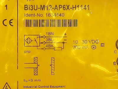 Turck BI3U-M12-AP6X-H1141 10-30 VDC Inductive Proximity Sensor