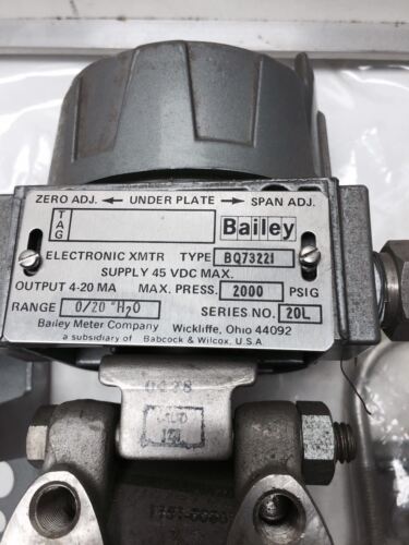 Bailey Controls Bq73221 Pressure Transmitter