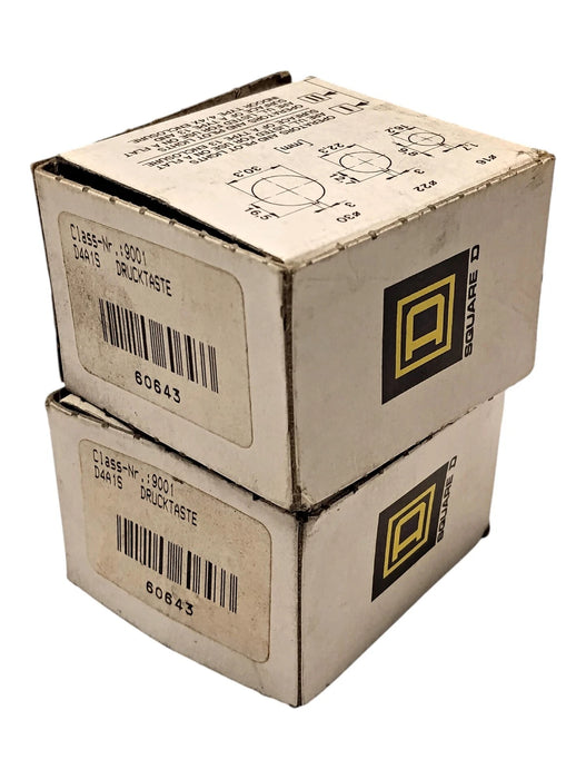 Square D 9001-D4A1S Black Round Pushbutton Operator