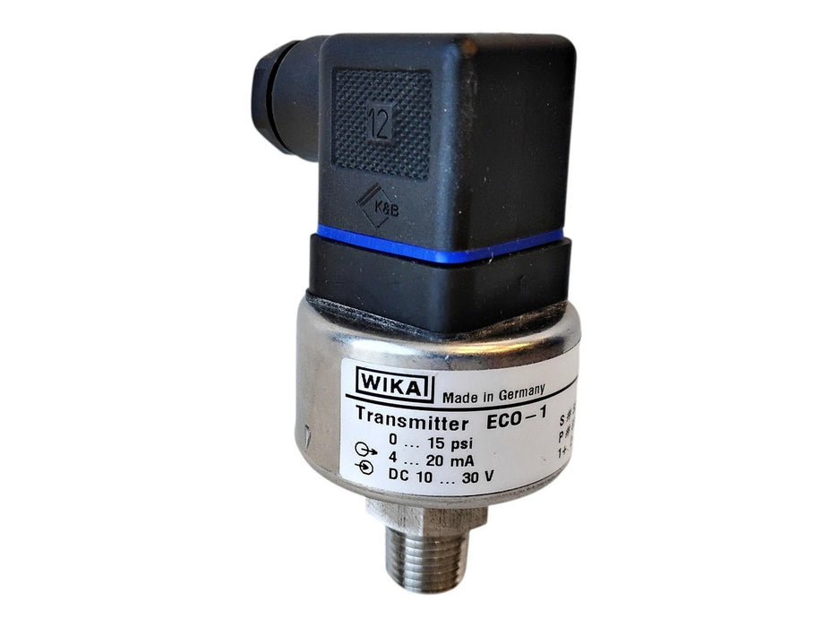 WIKA ECO-1 10-30 V DC 0-15 PSI Pressure Transmitter