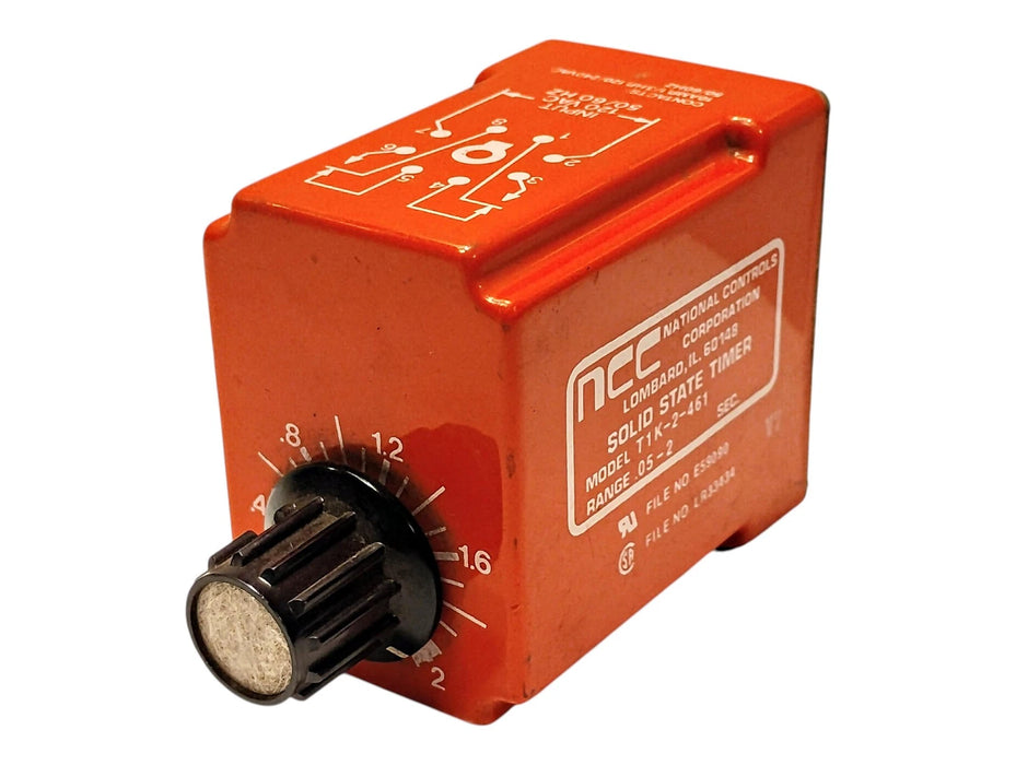 NCC T1K-2-461 120 V AC 10 A 0.5-2 sec Solid State Timer