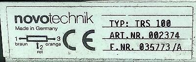 Novotechnik TRS100 002734 Position Transducer