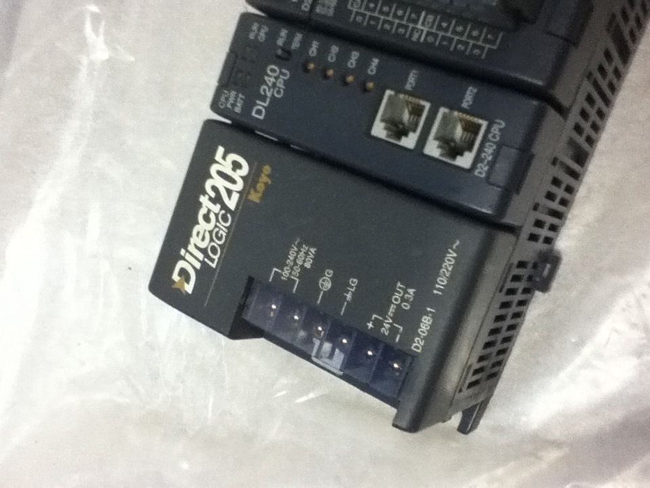 Automation Direct D2-06B-1 Slot Base with Modules