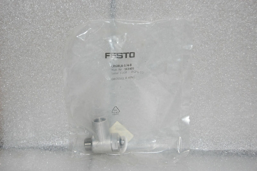Festo ONE WAY FLOW CONTROL VALVE CRGRLA-1/4-B