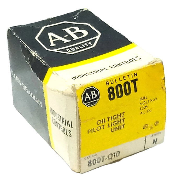 Allen-Bradley 800T-Q10 120 V AC Oiltight Full Voltage Pilot :Light w/ No Lens