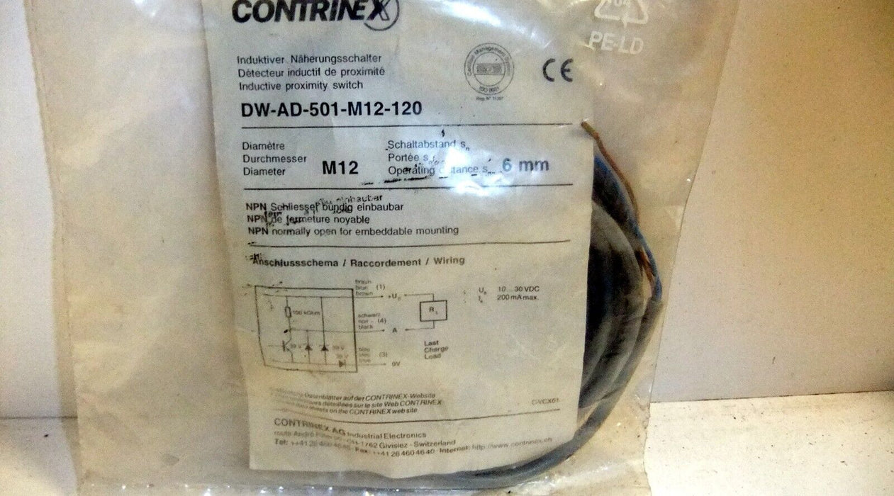 Contrinex Inductive Sensor DW-AD-501-M12-120