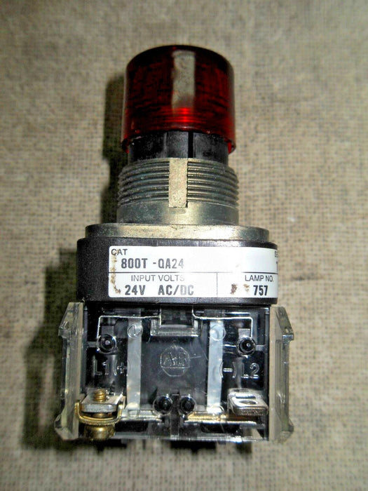 Allen-Bradley 800T-QA24 Ser T Red Illuminated Push Button