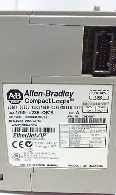 Allen-Bradley 1769-L23E-QB1B Ser A CompactLogix PLC Controller Module
