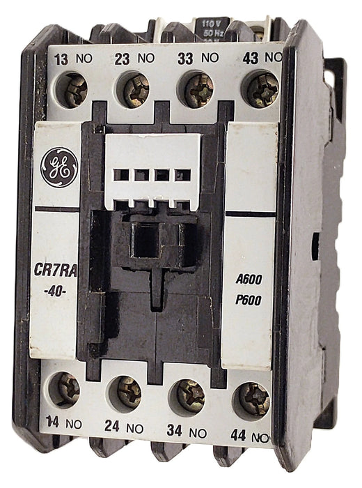 GE CR7RA 600 V AC 20 A IEC Contactor w/ 110/120 V AC Coil