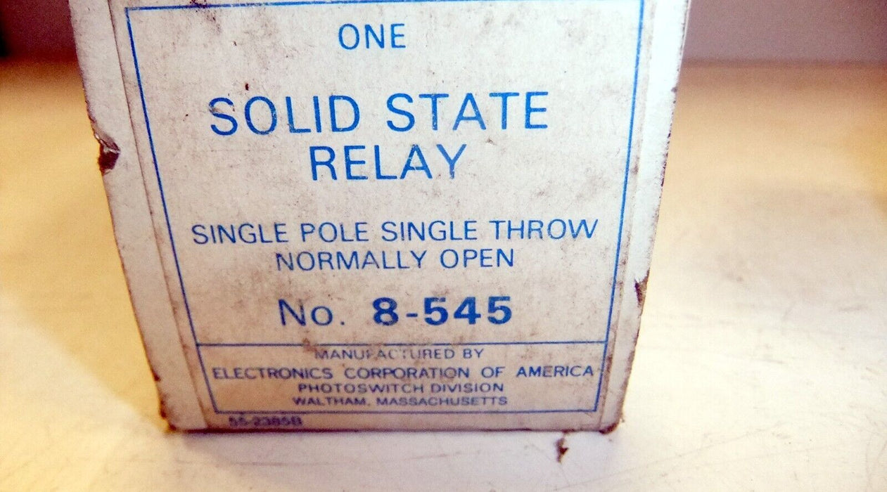 Electronics Corporation of America 8-545 Solid State Plug-in Relay