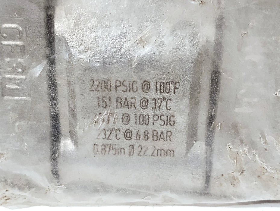 Swagelok SS-65TF16 1 in FNPT 316 Stainless Steel 2-Way Ball Valve