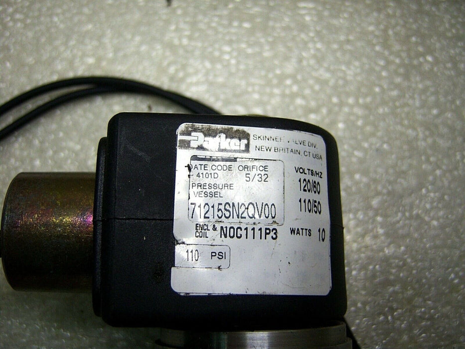 Parker 71215SN2QV00 Solenoid Valve 110/120V