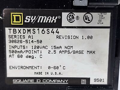 Square D TBX-DMS-16S-44 PLC Processor