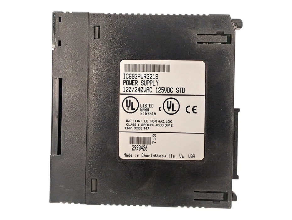 GE Fanuc IC693PWR321 Series 90-30 30 W PLC Power Supply