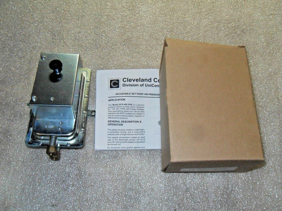 1 NIB CLEVELAND CONTROLS AFS-460-DSS PRESSURE SWITCH