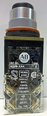 Allen-Bradley 800MR-B2AK Round Black Pushbutton