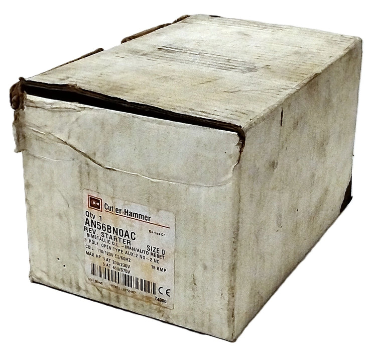 Cutler-Hammer AN56BN0AC 200/230/460/575 V AC 18 A Size 0 Non-Reversing Starter