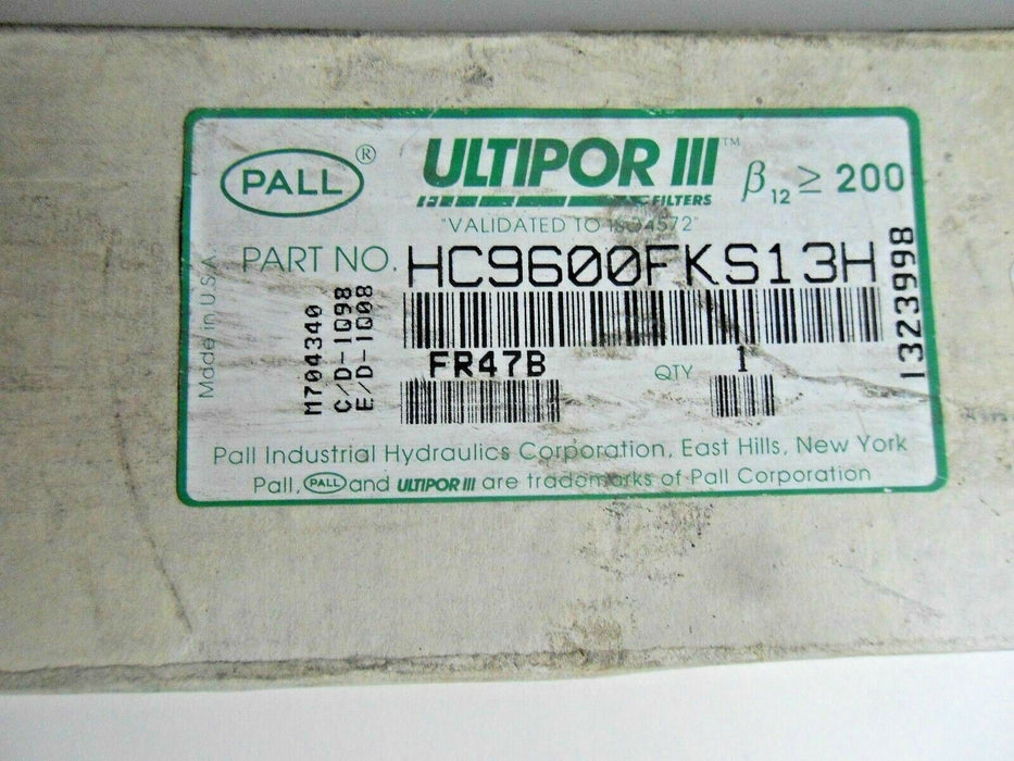 1 PALL INDUSTRIAL HC9600FKS13H FILTER