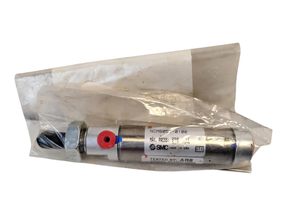 SMC NCMB056-0100 250 PSI 9/16" Bore 1" Stroke Double Acting Cylinder