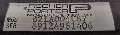 Fischer & Porter 821A004U87 Flow Meter