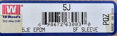 TB Wood's 5J / 5JE Sure-Flex EPDM Rubber Sleeve Coupling Insert