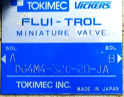 Vickers DG4M4-32C-20-JA 24 V Hydraulic Solenoid Valve